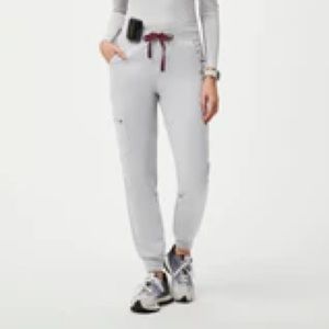 Size M Figs Zamora High Waisted Joggers Cement